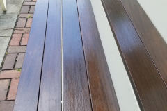 Steps of Wooden Deck Painted in Alexandria, VA