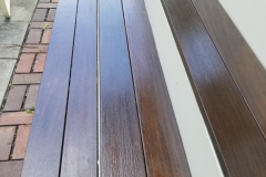 Steps of Wooden Deck Painted in Alexandria, VA