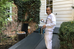 Working on Side Entry Way of Historic Home in Fort Washington, MD