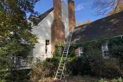 Working on Side of the Exterior of Forth Washington, MD Historic Home