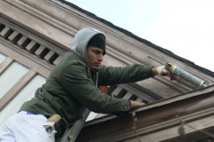 Repainting Sykesville Train Station