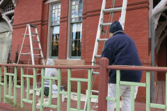 Repainting Sykesville Train Station