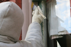 Repainting Sykesville Train Station