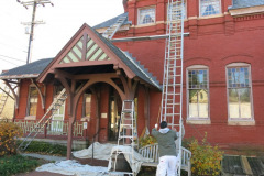 Repainting Sykesville Train Station