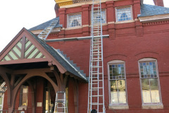 Repainting Sykesville Train Station